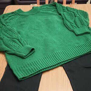 Who What Wear Size 1X Green Sweater (EUC)